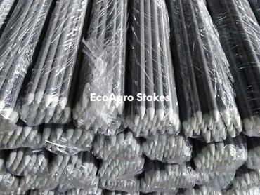 Fiberglass stakes, Fiberglass nursery stakes, Fiberglass tree stakes, Fiberglass stakes with UV veil