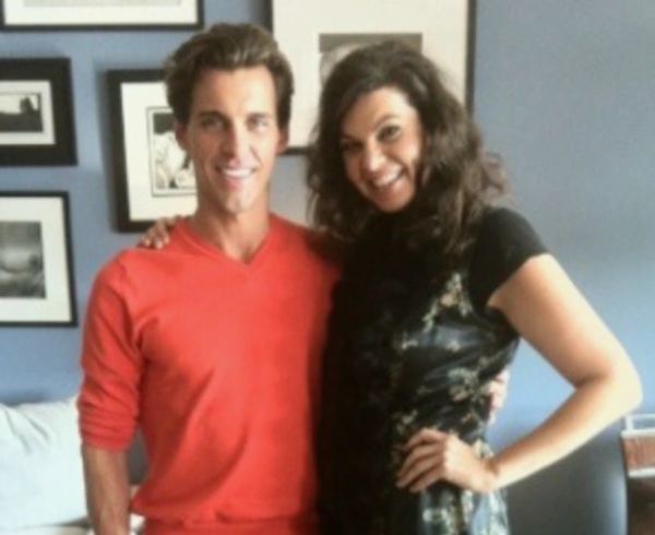 psychicgirl Jusstine K with Madison Hildebrand on the set of Million Dollar Listing Los Angeles