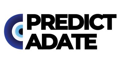 Logo with concentric circles and bold text "PREDICT ADATE".