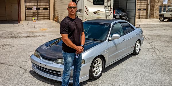 Kevin with his RHD DB8 Integra Type R we imported from Japan