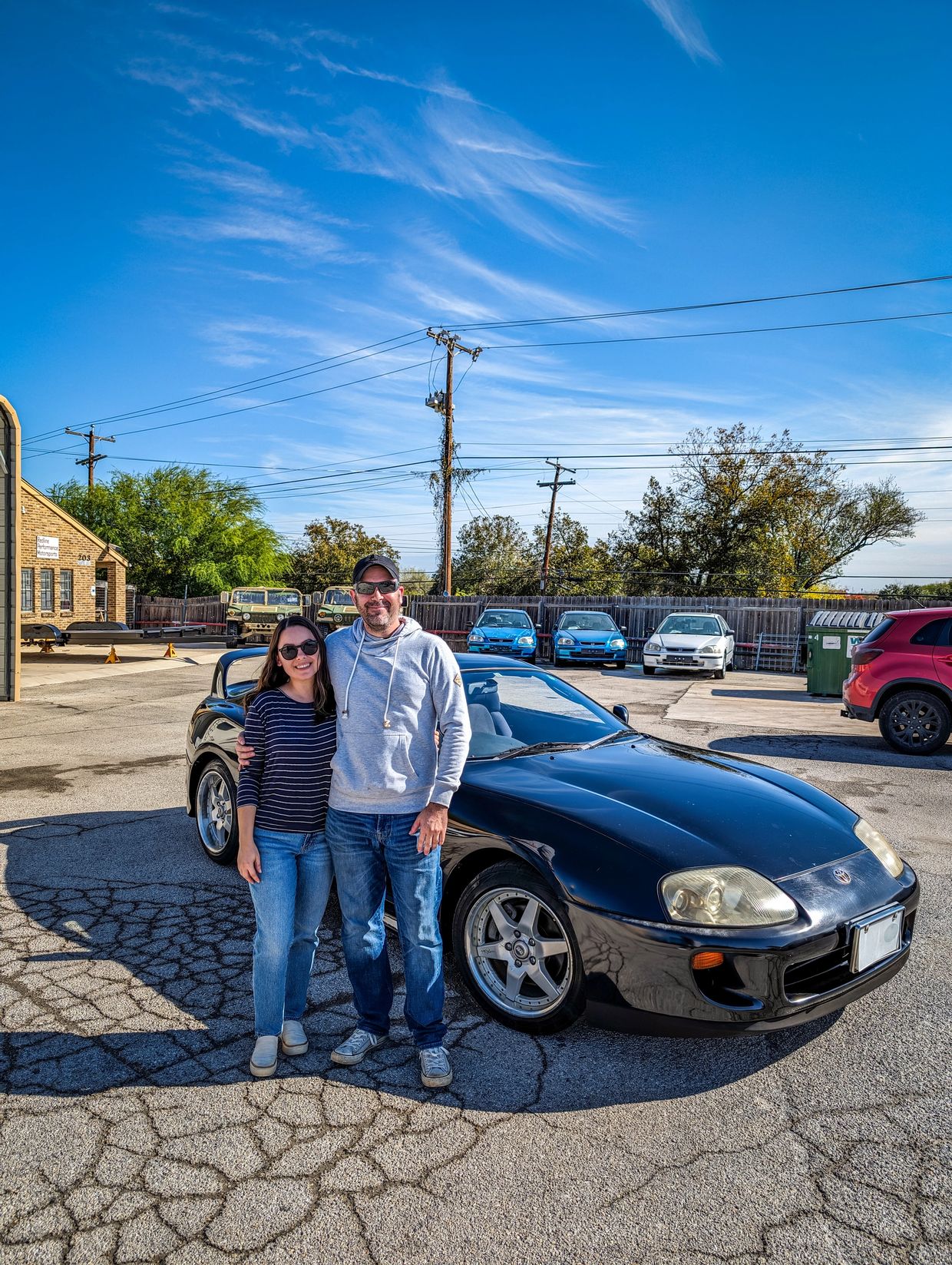 Kenny with his RHD MKIV  Toyota Supra we imported from Japan.