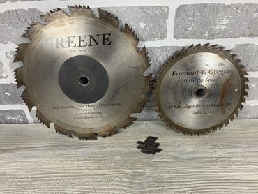 Custom Laser Engraved Saw Blades - Annealing