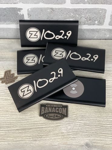 z102.9 Laser Branded Power Banks in Cedar Rapids, Iowa
