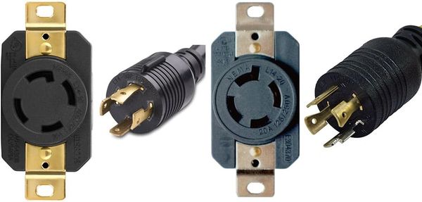NEMA L14-30R, L14-30P and NEMA L14-20R, L14-20P
