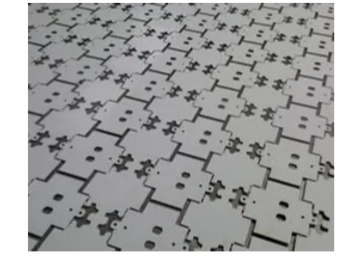 CNC nest ready to cut