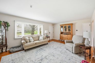 Upstairs family room. Bright and airy. Room for the whole family,