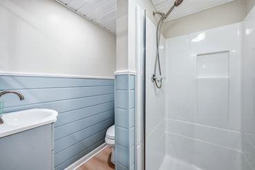 Fully renovated downstairs bathroom!