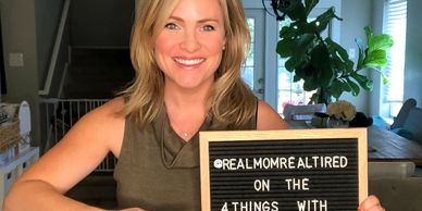 Erica Brennes, founder of Real Mom, Real Tired is interviewed on the 4 Things with Amy Brown Podcast