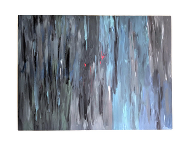 Suspended, Acrylic on canvas