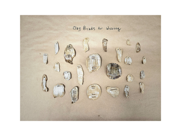 Glazed red clay beads