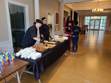 Food Served in the Lobby