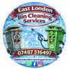 Logo for East London Bin Cleaning Services with contact number.
