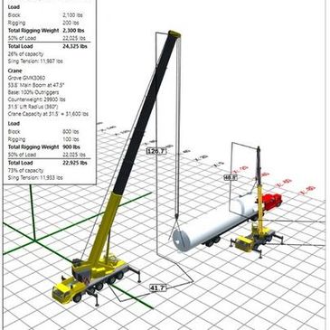 J. Haugh Cranes lift plan
crane lift plan
load chart