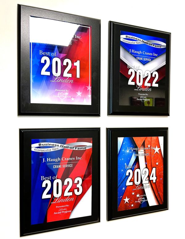 J. Haugh Cranes award
New Jersey
2021, 2022, 2023, 2024 Best crane service in Linden New Jersey