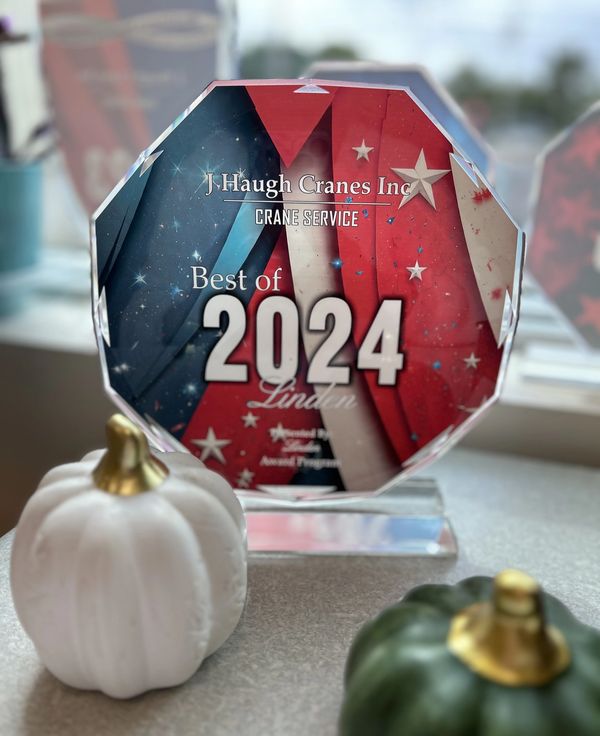 J. Haugh Cranes award
2024 Best of Linden Crane service
New Jersey