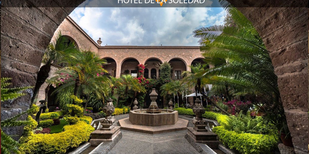 Hotel de la Soledad en la ciudad de Morelia Michoacán.
Hotel Diseñado por Juan Carlos Doce