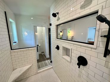 This Elk River, MN Primary Bath simply did not exist before we took the roof of the garage and added
