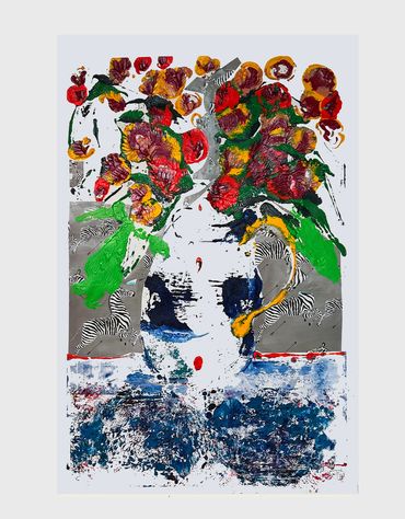 jay batlle #jaybatlle
Comedy Hour 2023
Oil, collage, and wallpaper on paper