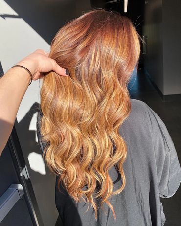 Full Head k-tip install. Full head of keratin bond extensions in 24" length.