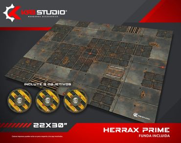Compatible con Kill Team 3ra edición. Mapa tipo Volkus / Octarius. Zonas de despliegue marcadas
