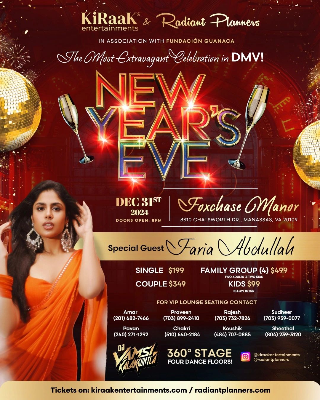 New Years Evening 2025
The most Extravagant Celebrations in DMV