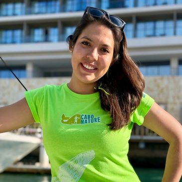 whale watching guide Daniela