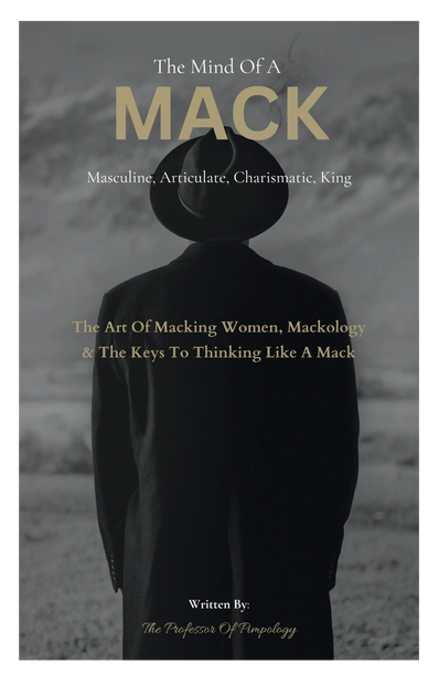 Book cover titled 'The Mind of a Mack' featuring a man in a hat and coat.