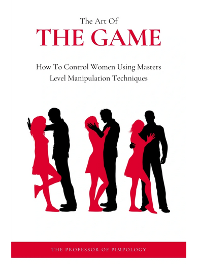 Book cover titled 'The Art of The Game' about manipulating women.