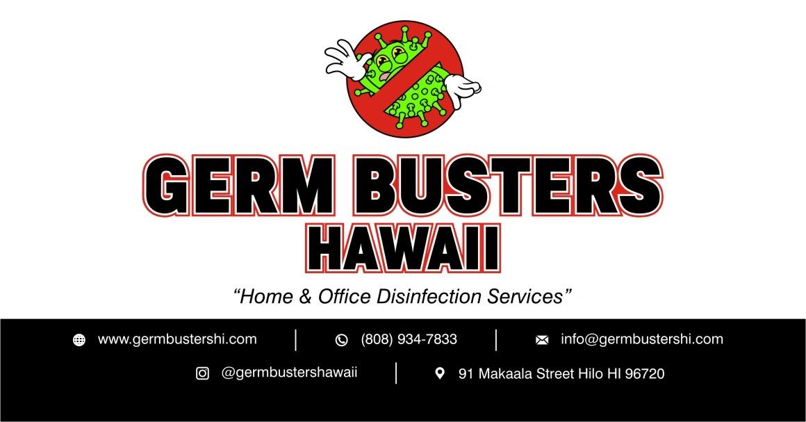 Germ Busters Hawaii Disinfecting cleaning. Home cleaning services, commercial cleaning services.