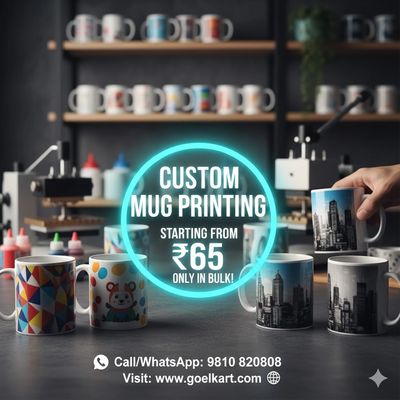 CUSTOM MUGS PRINTING DELHI - NOIDA - GURGAON