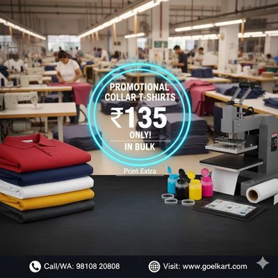 ORDER YOUR BULK PROMOTIONAL COLLAR T-SHIRTS DELHI - NOIDA - GURGAON