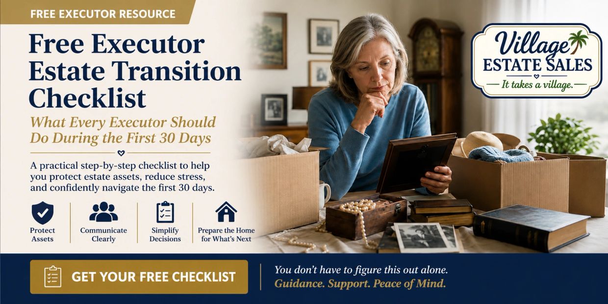 Free executor estate transition checklist for the first 30 days.