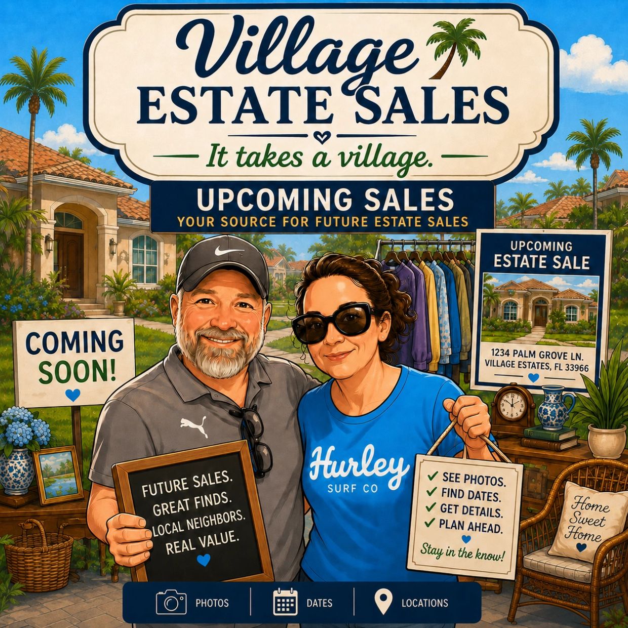 Village Estate Sales upcoming sales advertisement in The Villages