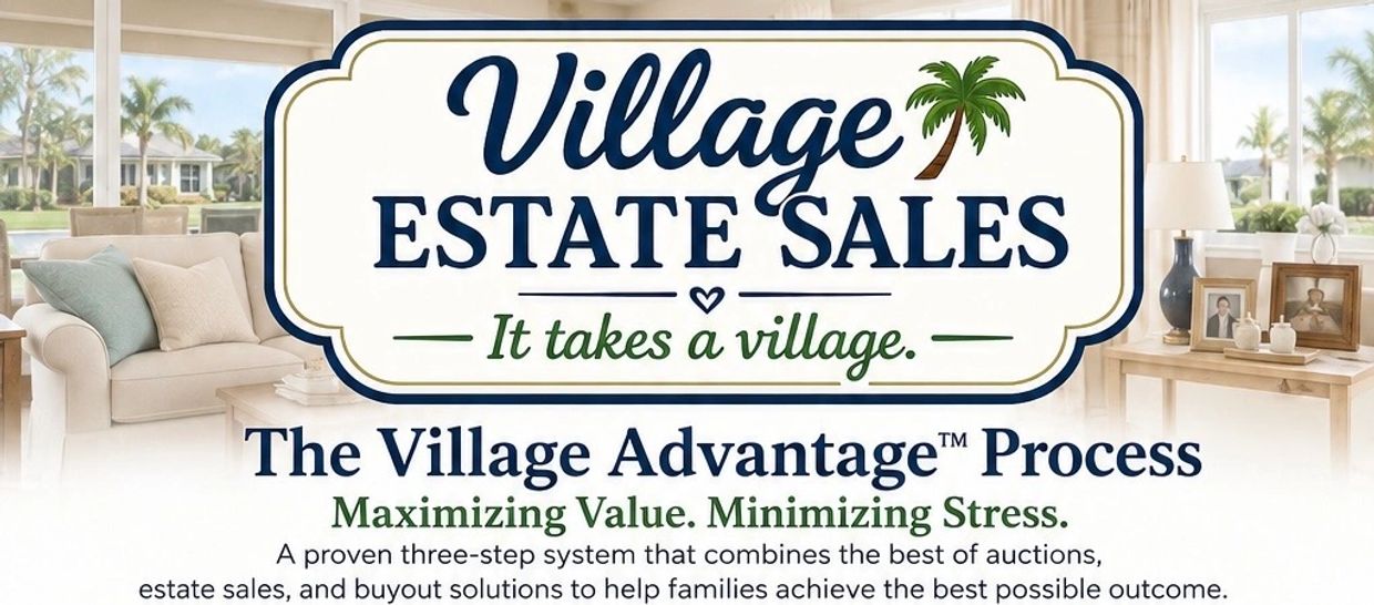 Village Estate Sales offers a three-step process to maximize value and minimize stress.
