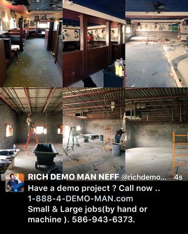 commercial interior demolition before during and after photos