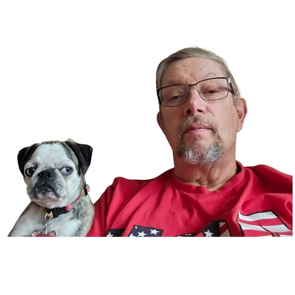 Picture of dale and his pug panda