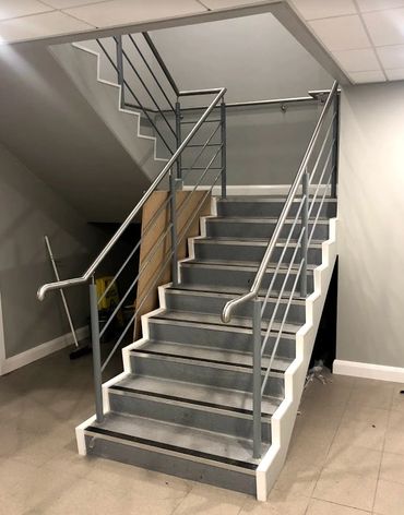 industrial stairs, steel stairs, indoor, fabricating