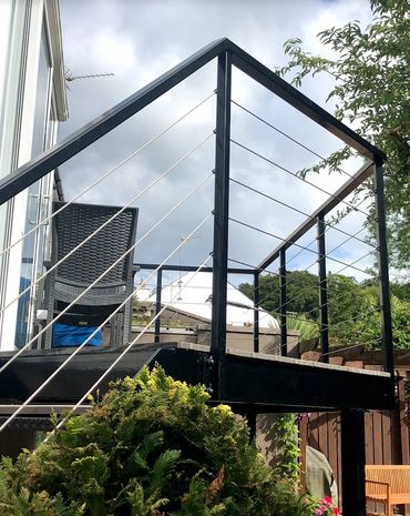 stairs, outdoor stairs, fabricated stairs.