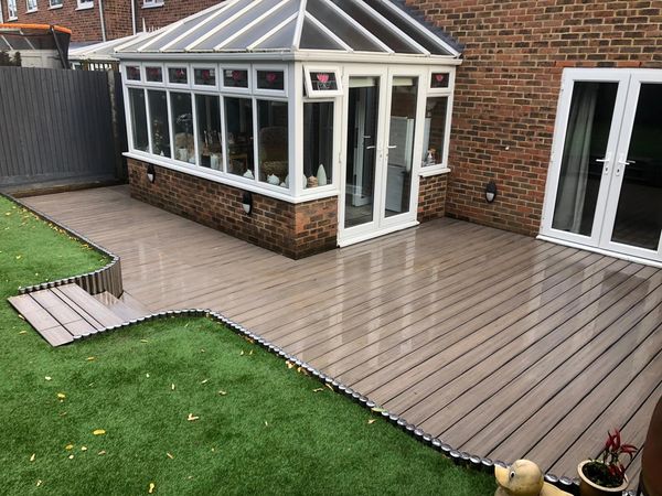 TREX ROCKY HARBOUR SUNKEN DECK WITH STEPS