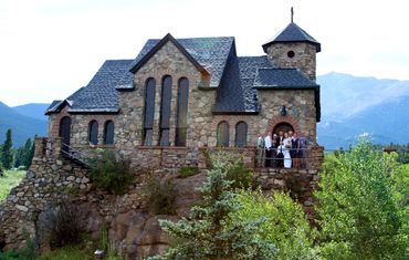 St Malo Chapel on the Rocks Wedding by  by Marry Me In Colorado Estes Park CO