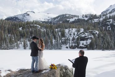 bear lake elopement by marry me in colorado
