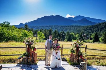 wild basin meadow wedding decor by marry me in colorado rocky mountain wildflowers estes park co
