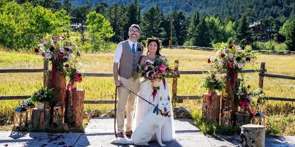 wild basin meadow wedding decor by marry me in colorado rocky mountain wildflowers estes park co
