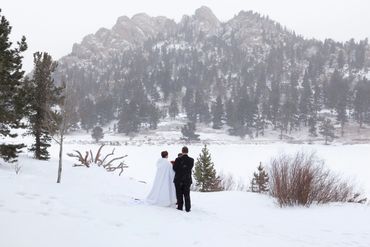 lily lake winter elope in colorado marry me in co