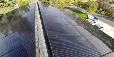Solar panel cleaning