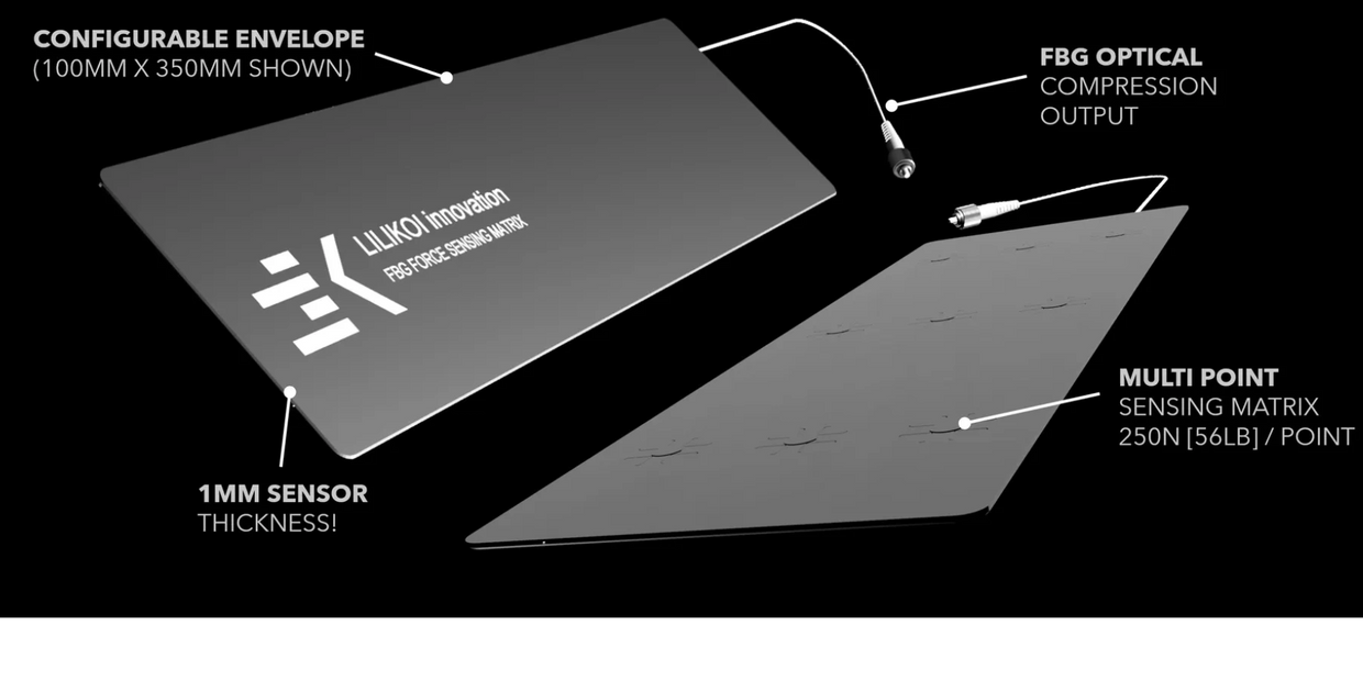 LILIKOI innovation FBG matrix sensing array for EV battery management and testing