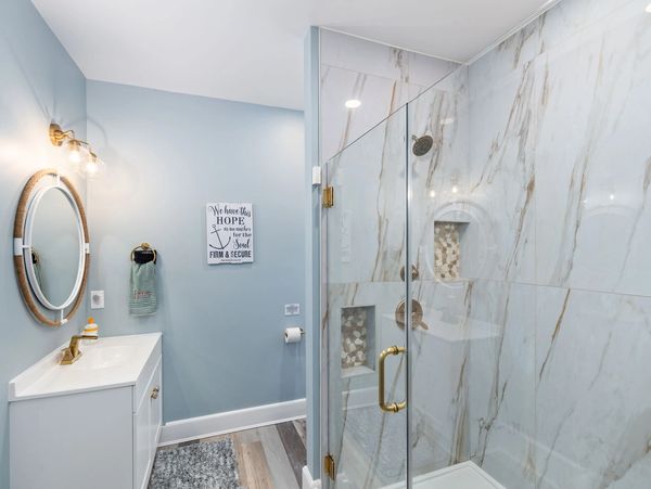 Downstairs primary bathroom