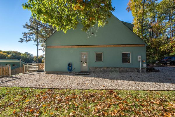 Main entrance door, located on the side of the house.
