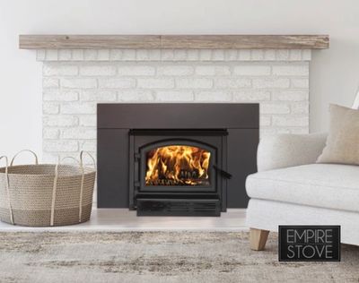 Wood Burning Stove burning firewood