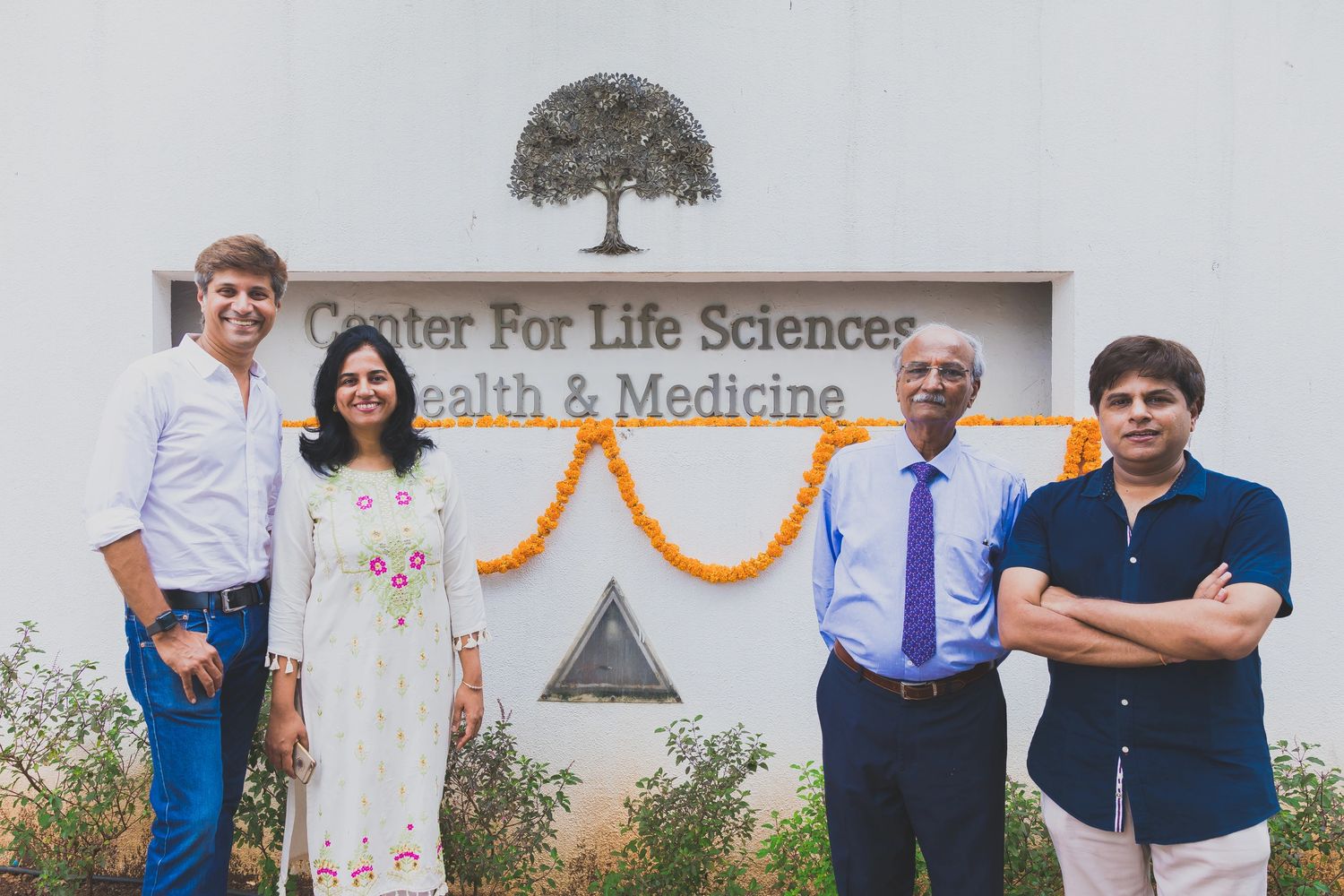 Dr. Gunvant Oswal, Dr. Pooja Upasani, Dr. Shrirang Upasani and Dr. Prasad Oswal PhD